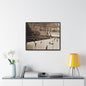 Rockefeller Plaza Easter 1945 Gallery Canvas Wraps Horizontal Frame 30″ x 24″ Walnut 1.25"