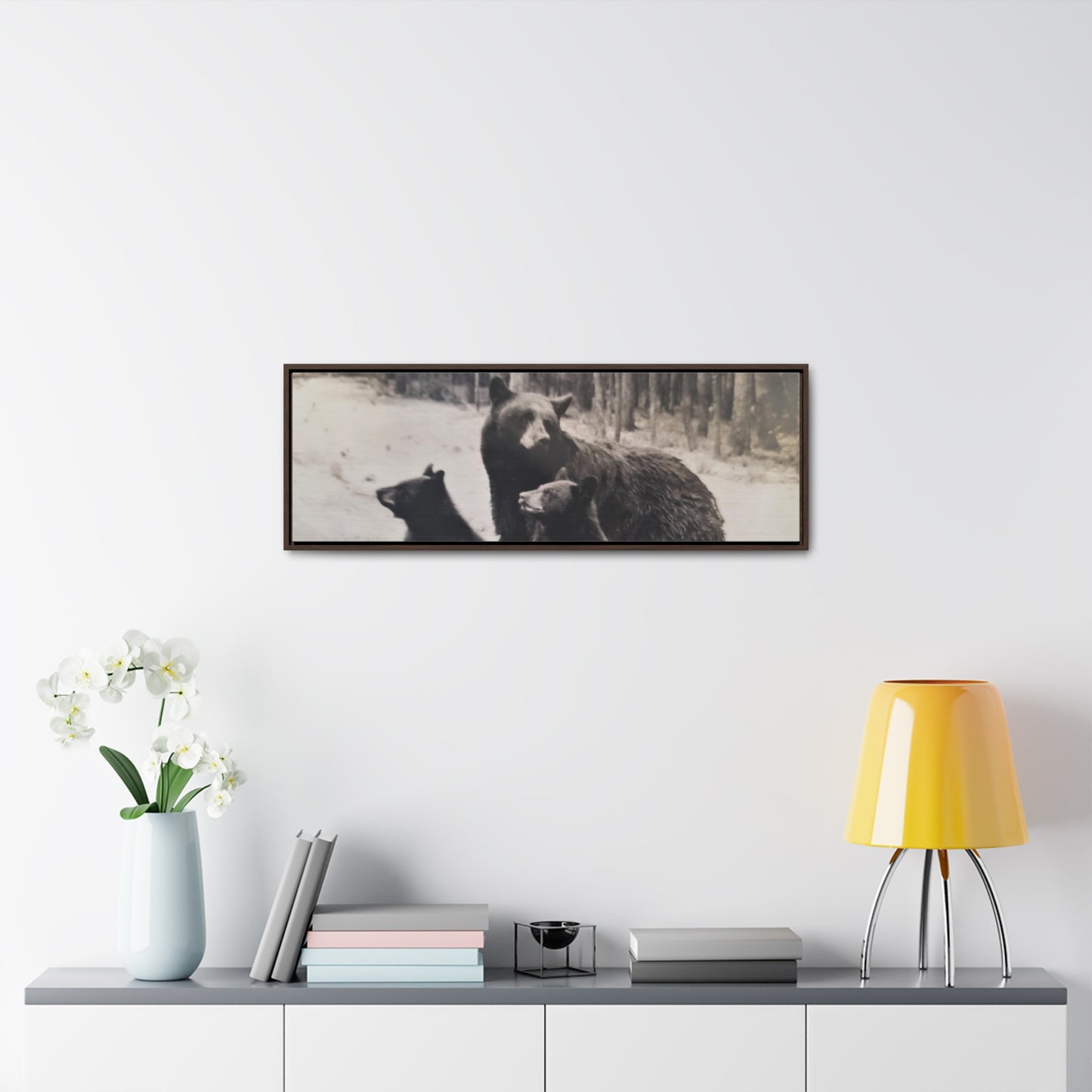 Yellowstone Black Bears Gallery Canvas Wraps, Horizontal Frame