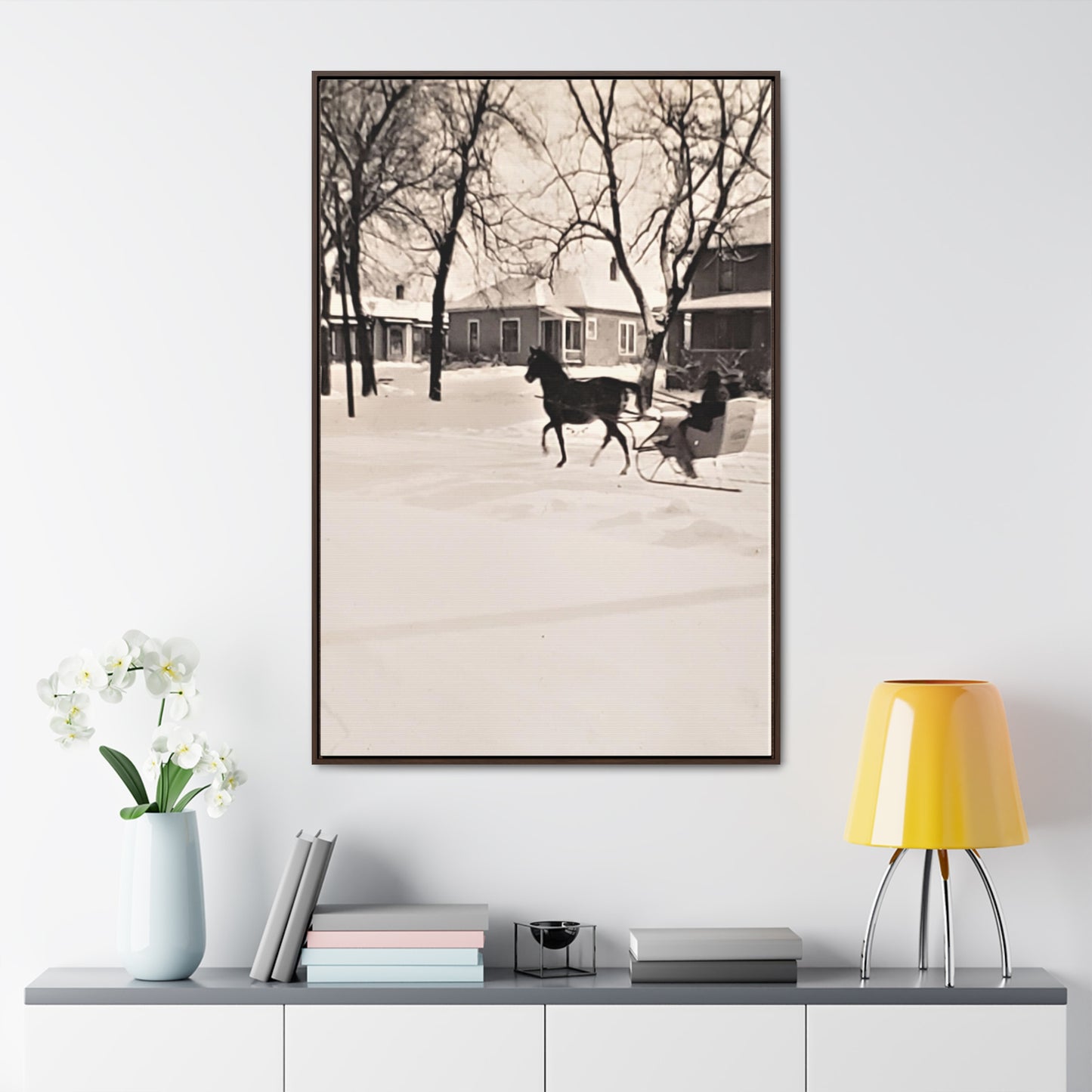 Carriage Ride Gallery Canvas Wraps, Vertical Frame