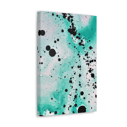 Teal Burst Canvas Gallery Wraps