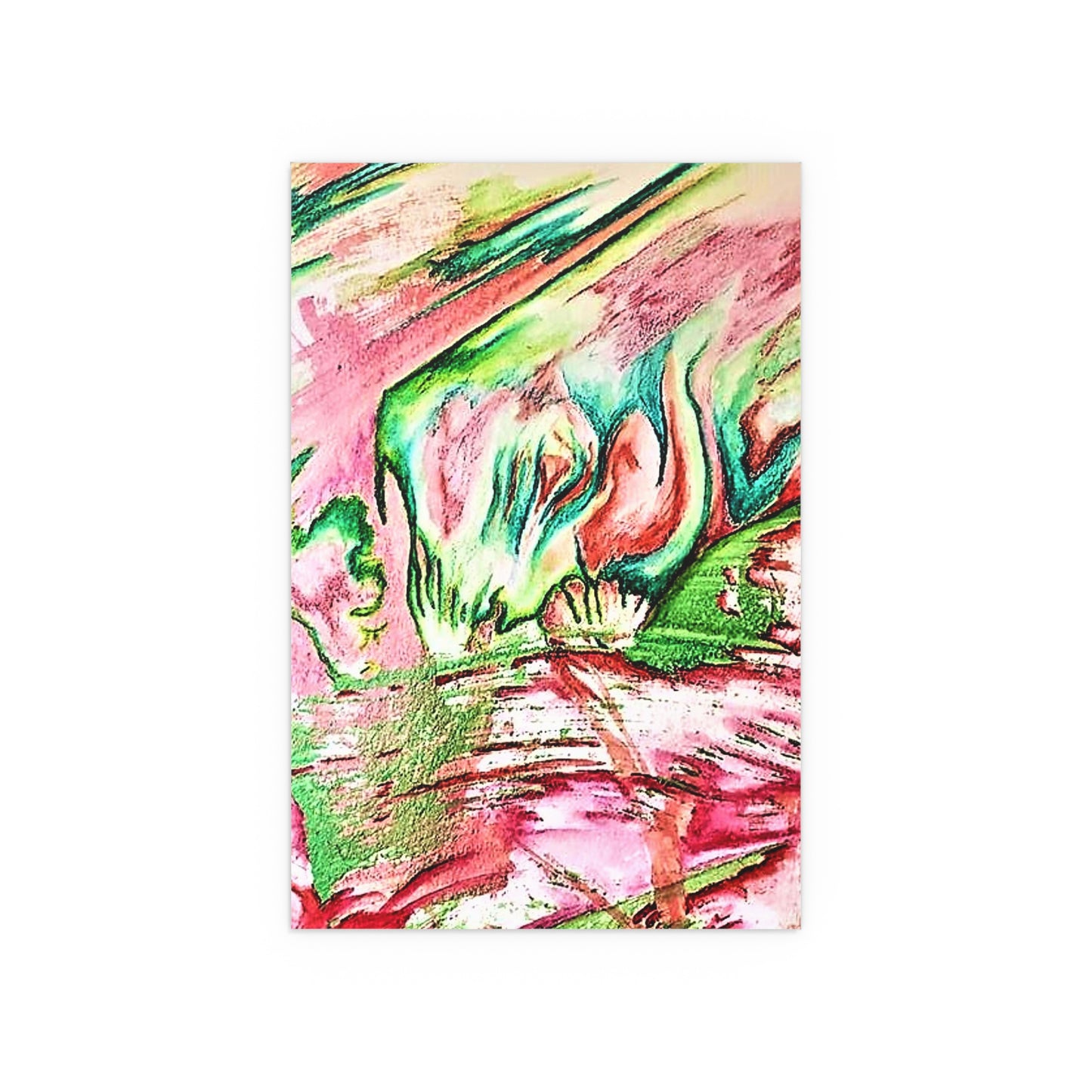 Pink Forest Silk Posters