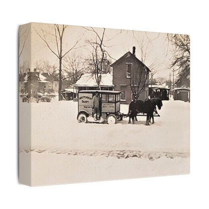 Milk Man Satin Canvas Stretched