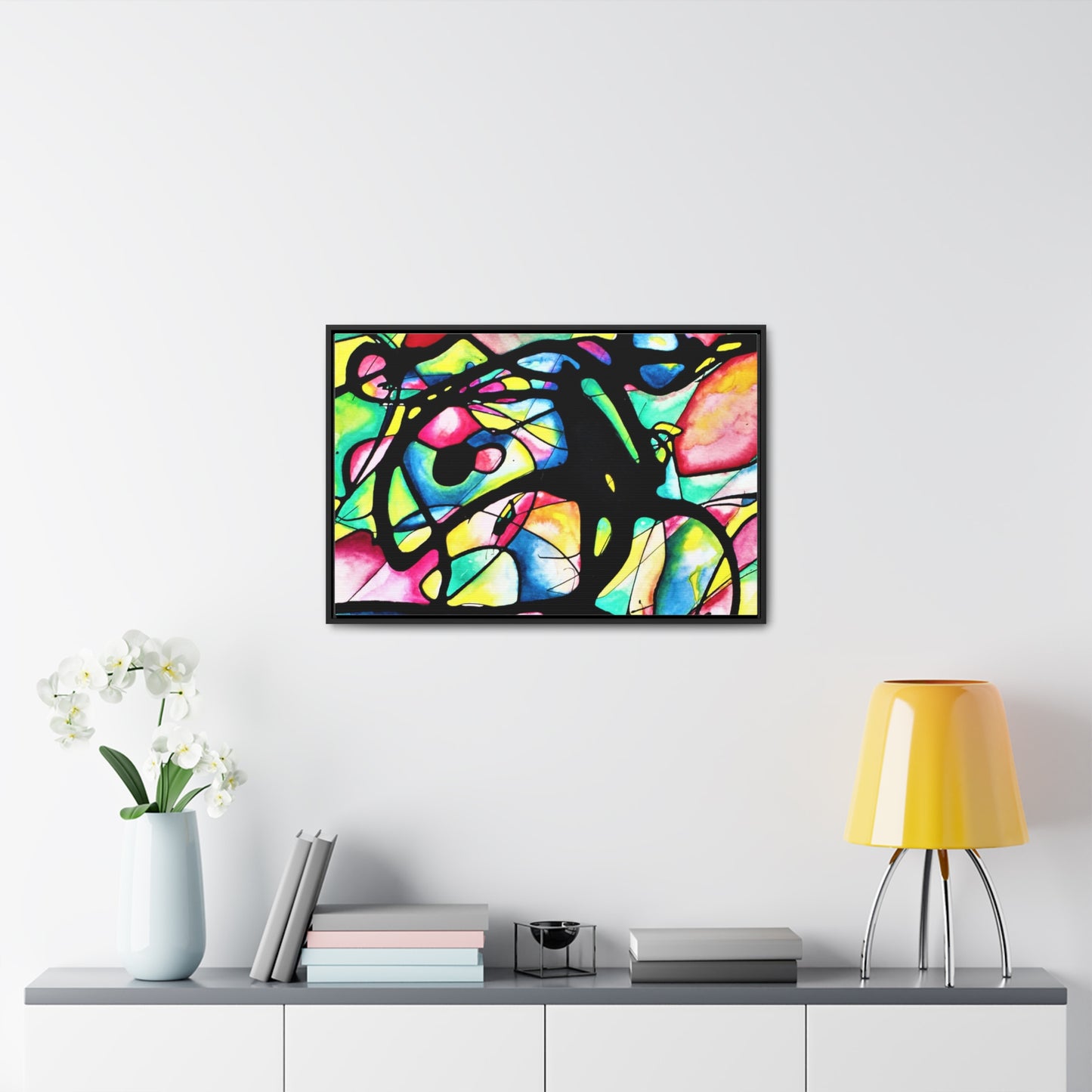 Peacock Gallery Canvas Wraps, Horizontal Frame