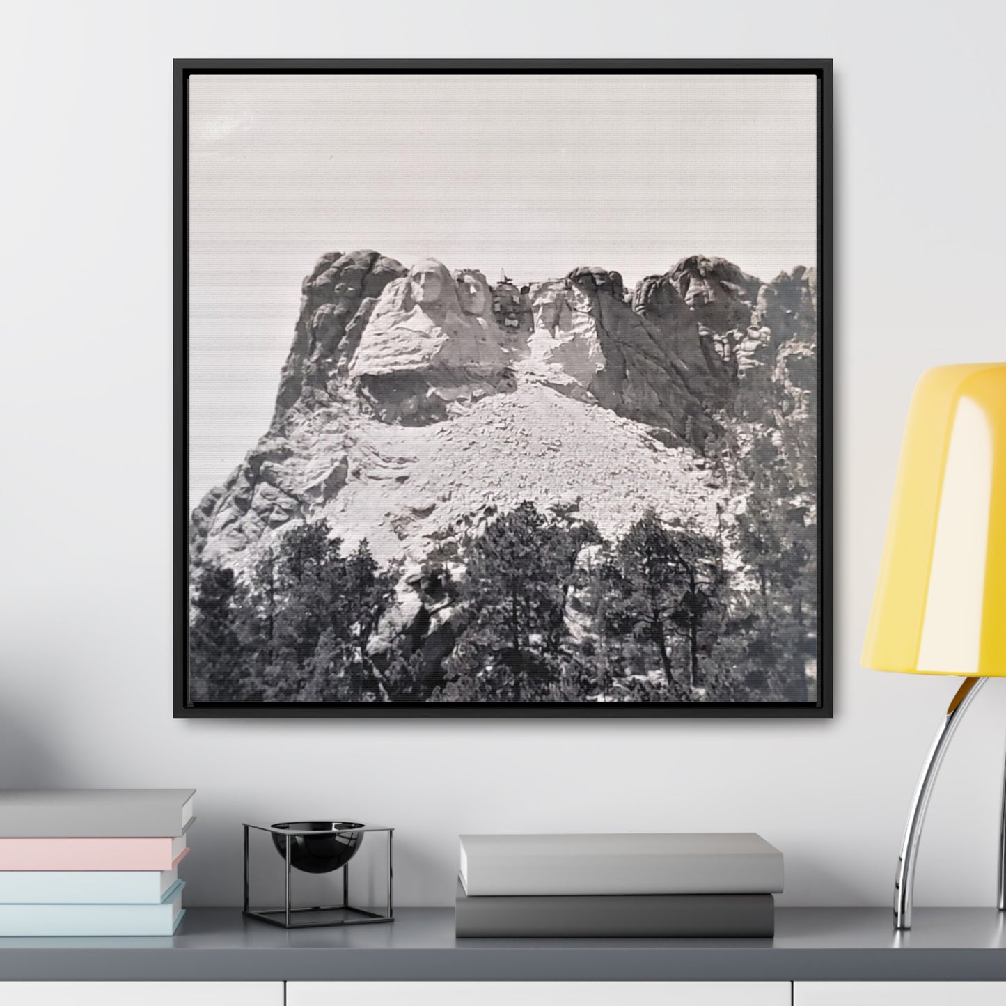 Black Hills Mount Rushmore Gallery Canvas Wraps, Square Frame