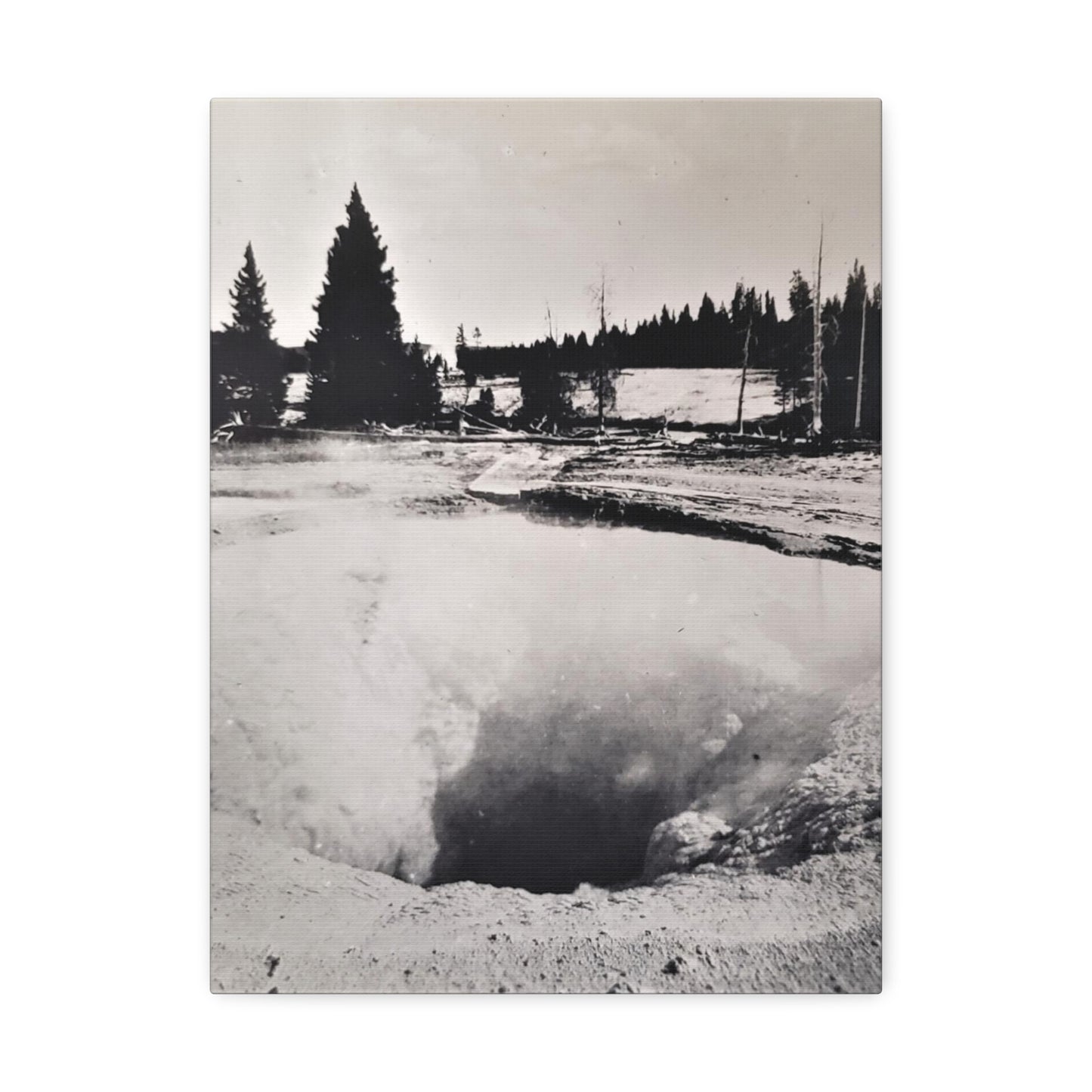 Morning Glory Pool Yellowstone Stretched Canvas