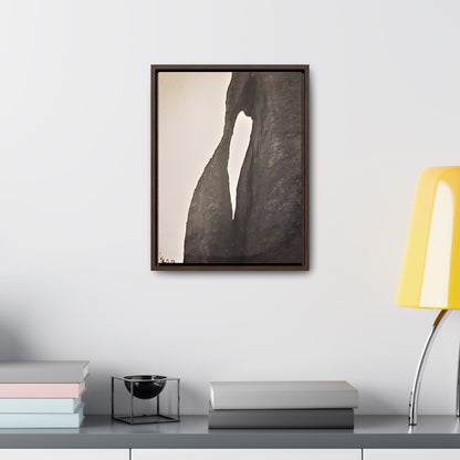 The Needles Eye Gallery Canvas Wraps Vertical Frame 12″ x 16″ Premium Gallery Wraps (1.25″) Walnut