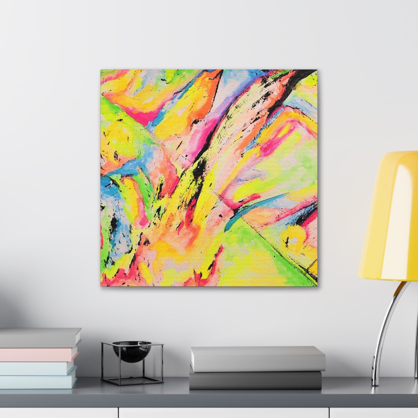 Neon Fire Canvas Gallery Wraps