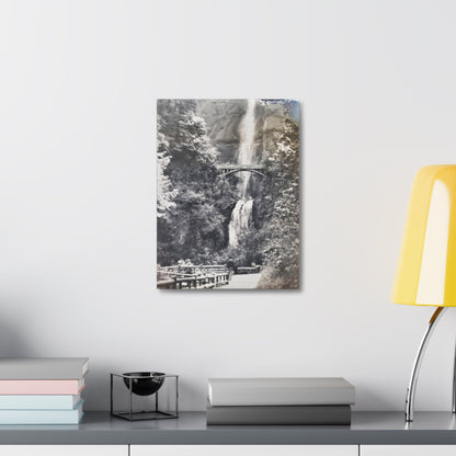 Multnomah Falls Oregon Stretched Canvas 1.5" 12″ x 16″