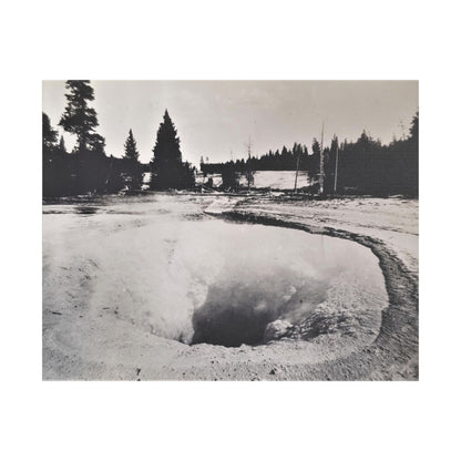 Morning Glory Pool Yellowstone Satin Canvas Stretched