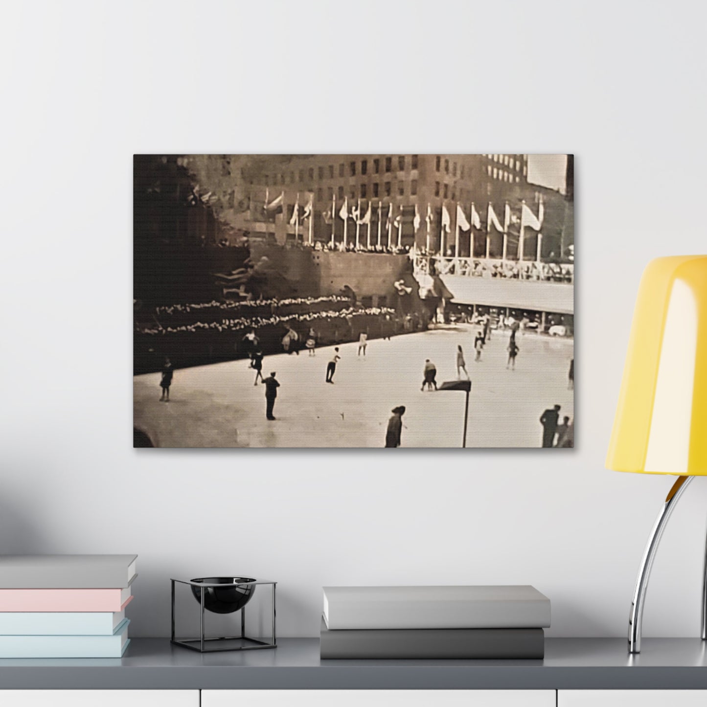 Rockefeller Plaza Easter 1945 Canvas Gallery Wraps