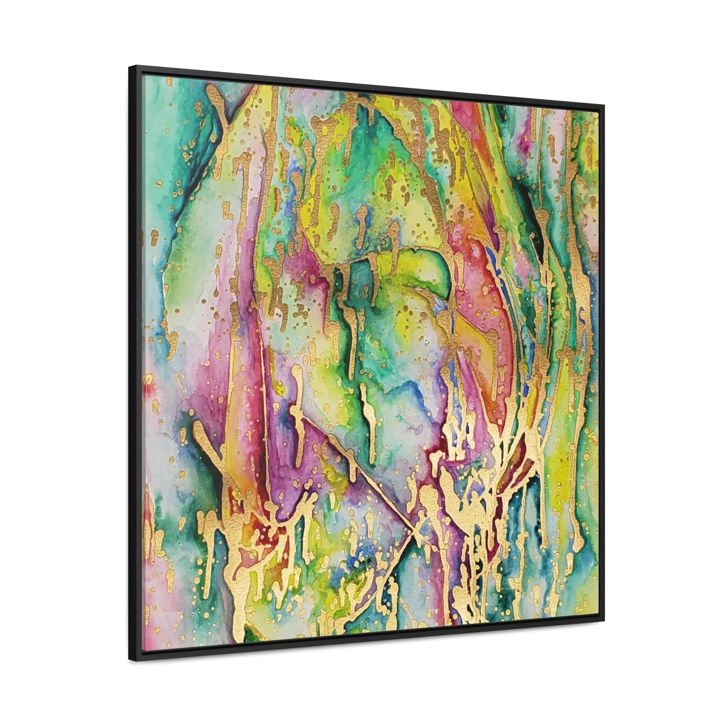 Acid Face Gallery Canvas Wraps, Square Frame