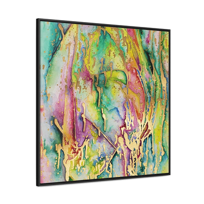 Acid Face Gallery Canvas Wraps, Square Frame