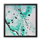 Teal Burst Gallery Canvas Wraps, Square Frame 12″ x 12″ Premium Gallery Wraps (1.25″)