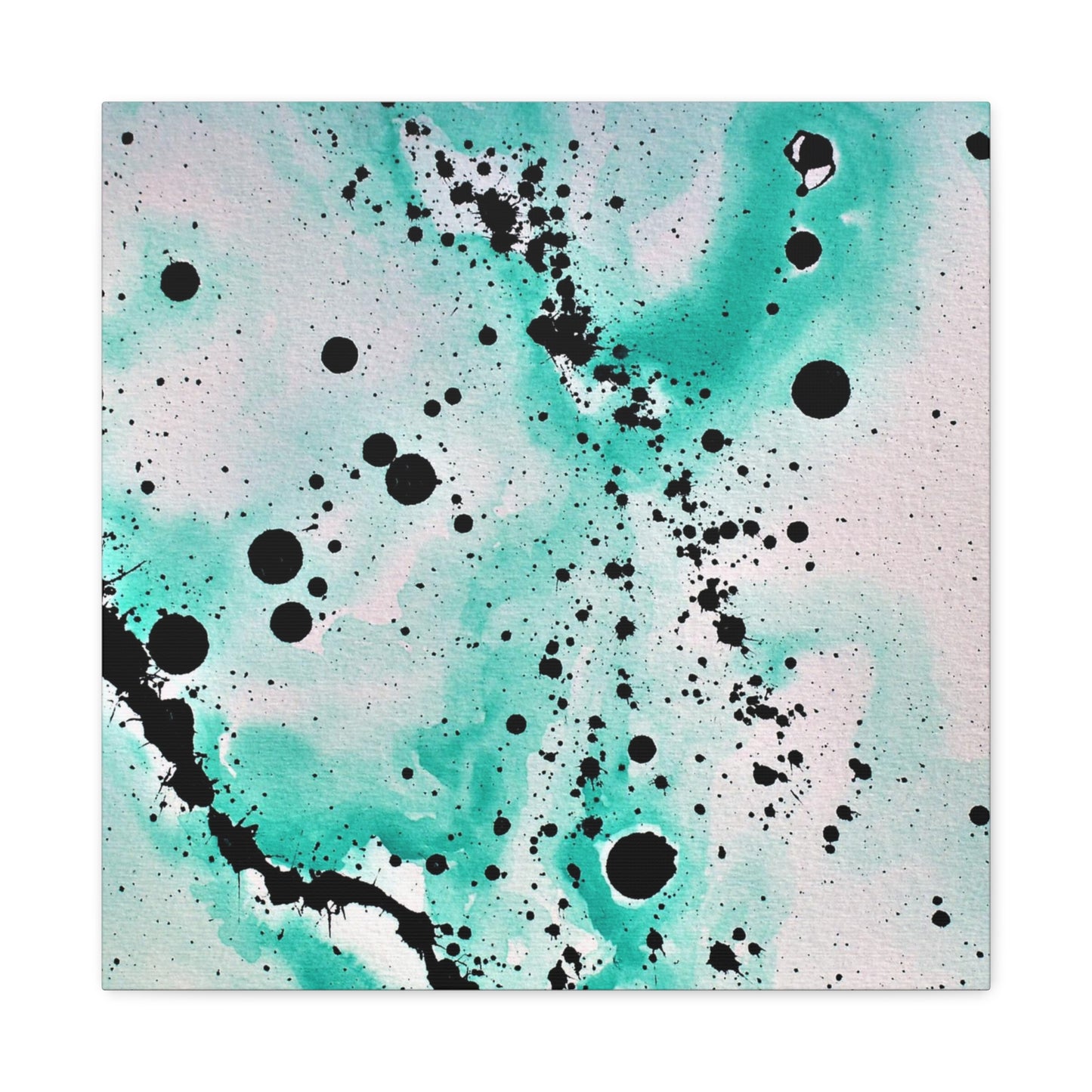 Teal Burst Canvas Gallery Wraps