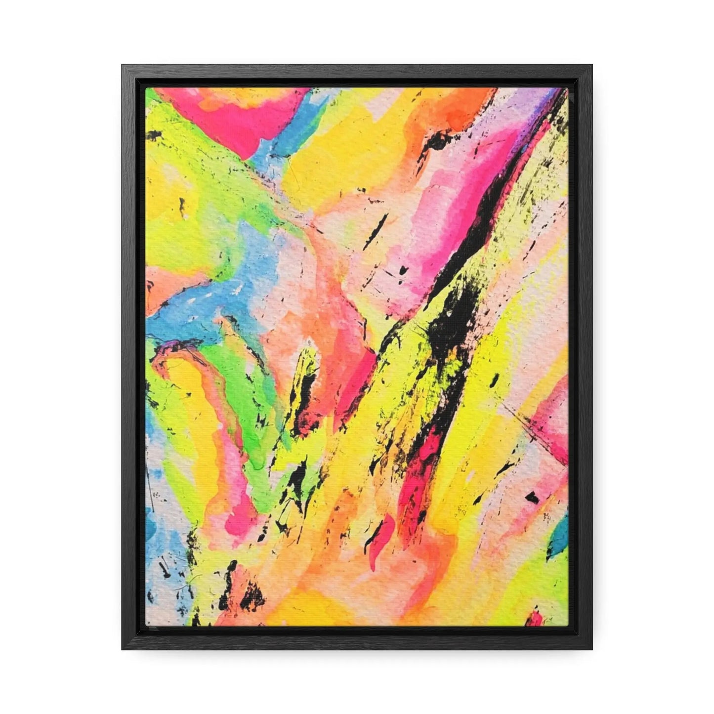 Neon Fire Gallery Canvas Wraps, Vertical Frame 11″ x 14″ Premium Gallery Wraps (1.25″)