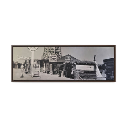 Texaco Station Continental Divide Gallery Canvas Wraps, Horizontal Frame