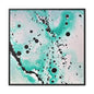 Teal Burst Gallery Canvas Wraps, Square Frame 30″ x 30″ Premium Gallery Wraps (1.25″)