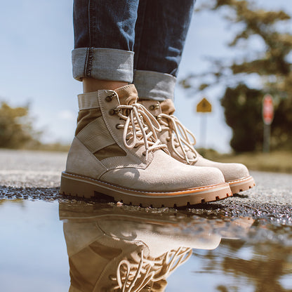 Mens Explorer Mid-Top Work Boots - Sand 39 - boots