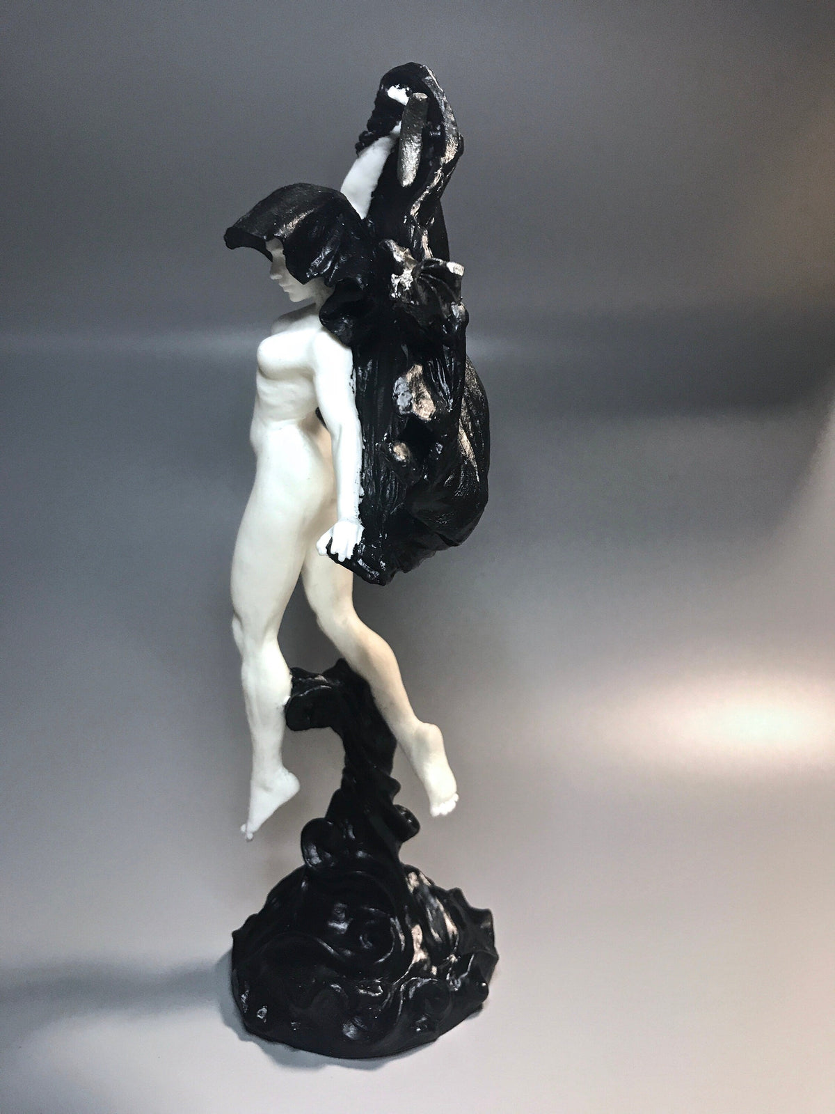 Nyx, the Goddess of the Night Statue, B&W Finish | Mythological Deities Figurine | Myths and Legends Character| Mythic Art for Gothic Decor - -