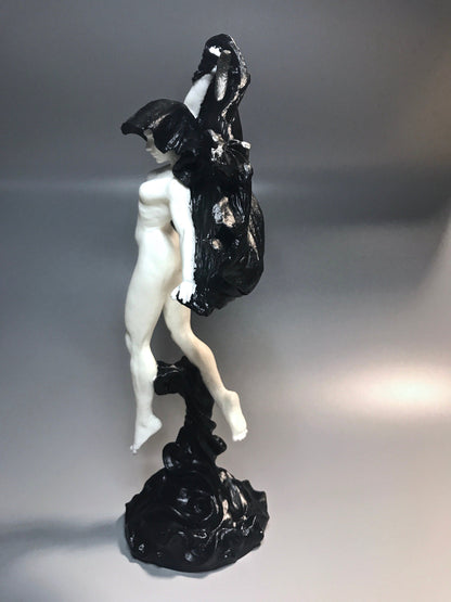 Nyx, the Goddess of the Night Statue, B&W Finish | Mythological Deities Figurine | Myths and Legends Character| Mythic Art for Gothic Decor - -
