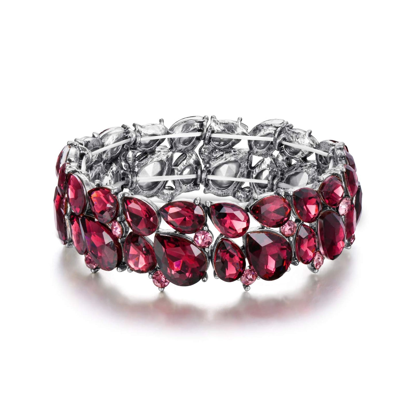 Elegant Prom Crystal Stretch Bracelet - - bracelet