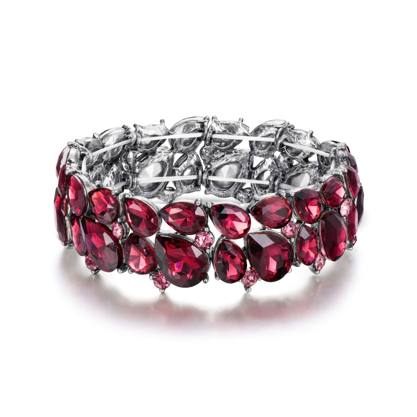 Elegant Prom Crystal Stretch Bracelet - - bracelet