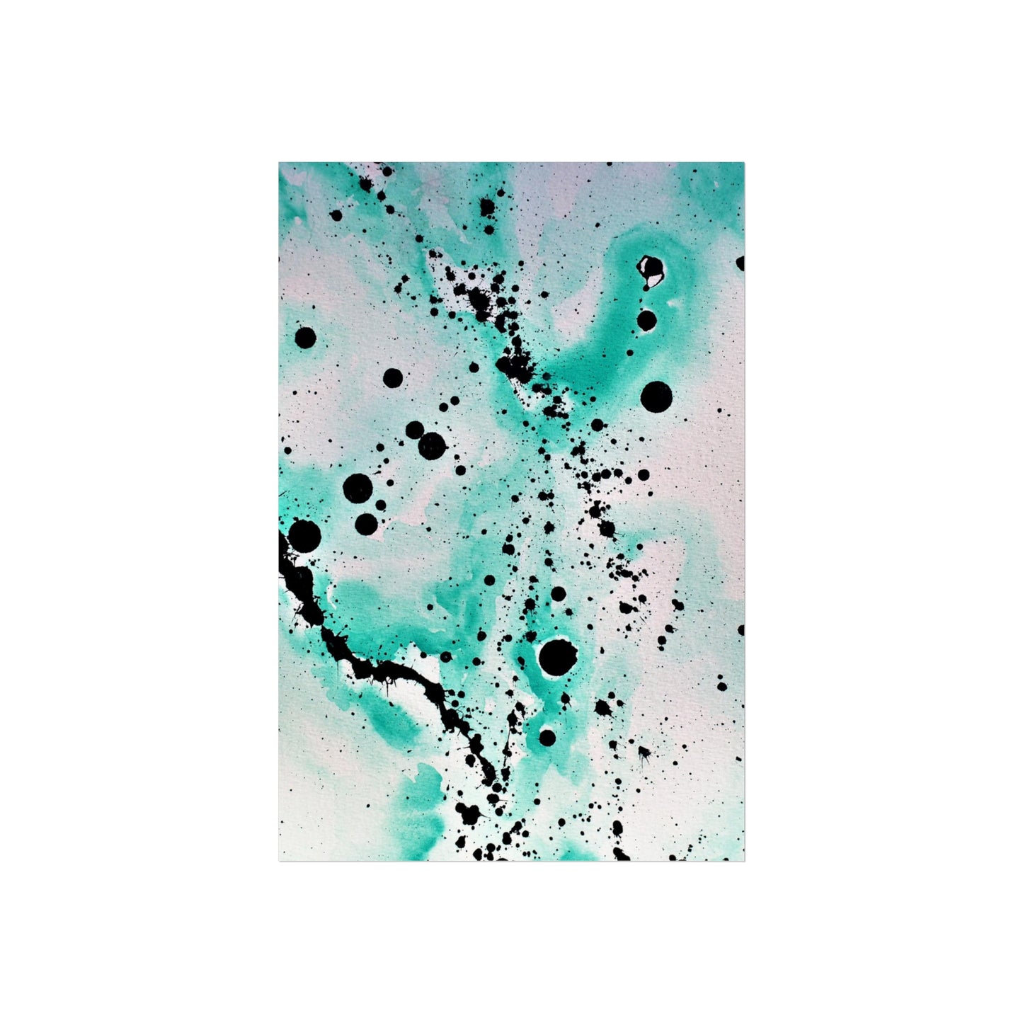 Teal Burst Fine Art Posters