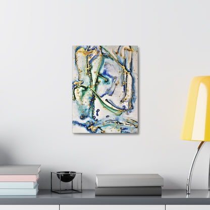 Blue Willow Stretched Canvas