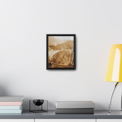 Back View Morris Dam Spillway Gallery Canvas Wraps Vertical Frame 8″ x 10″ 1.25" Black
