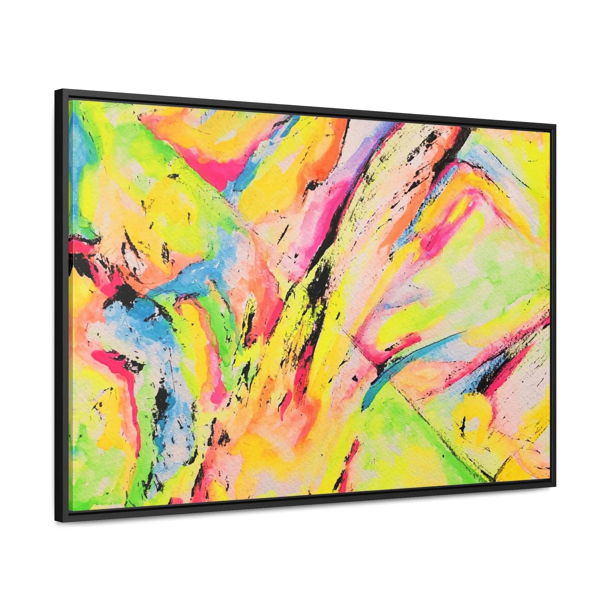 Neon Fire Gallery Canvas Wraps, Horizontal Frame