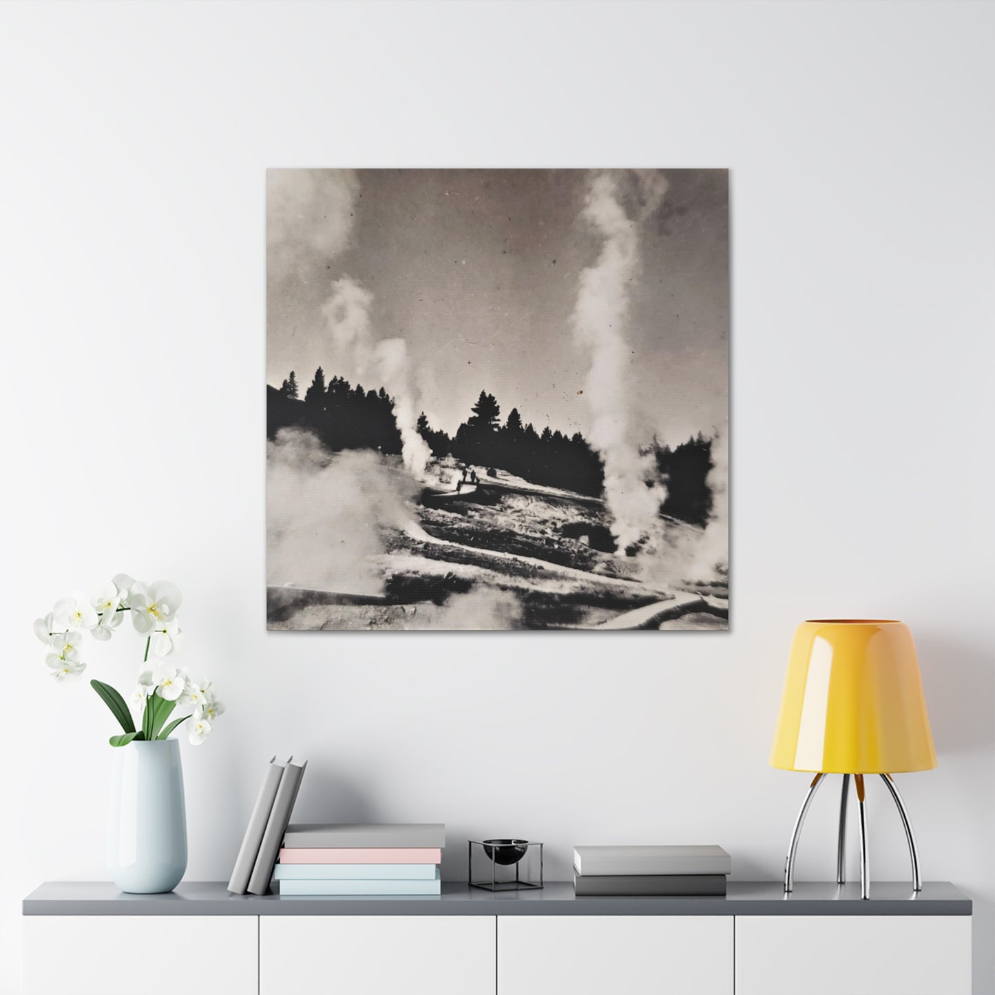 Norris Geyser Yellowstone Canvas Gallery Wraps