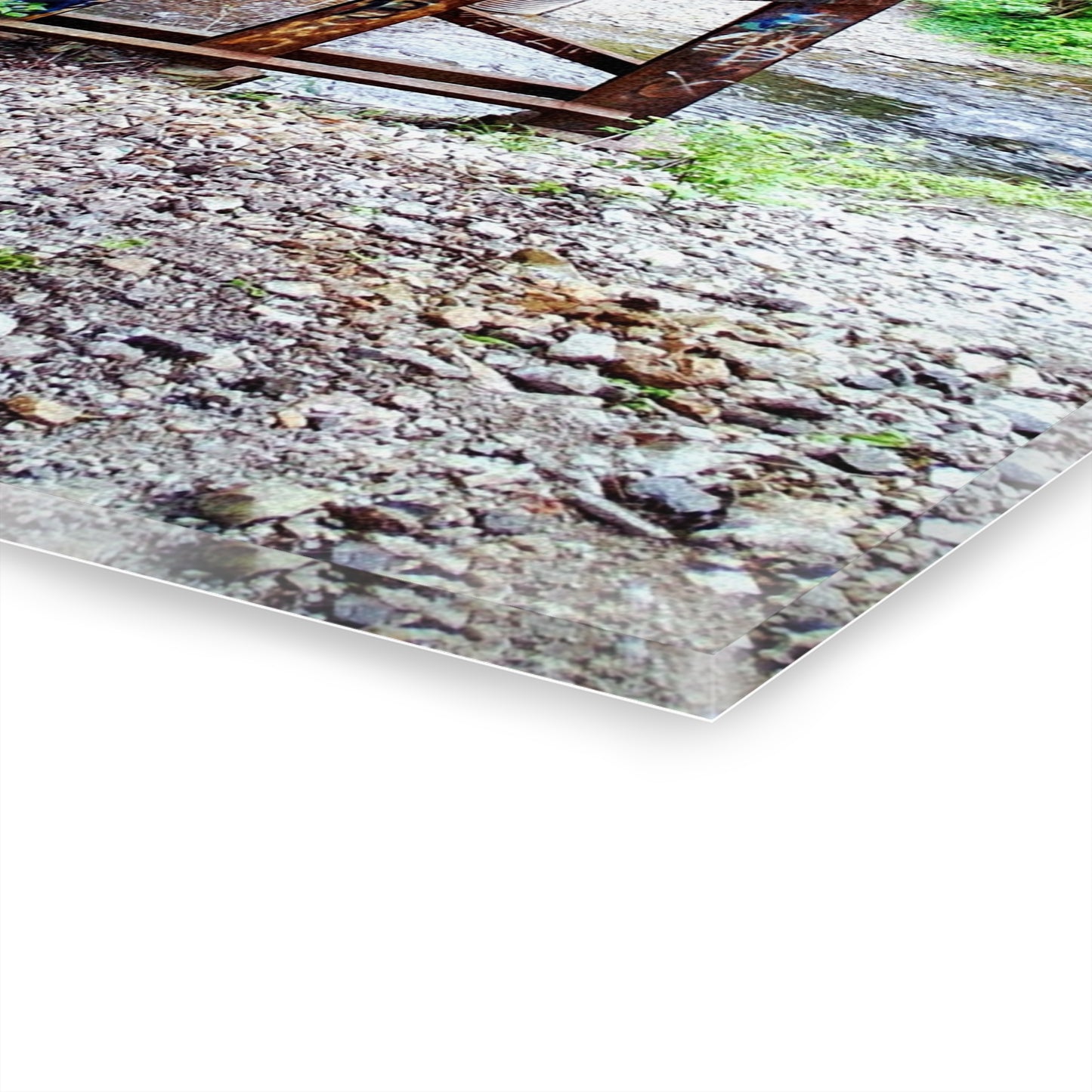 Urban Bridge Acrylic Print French Cleat Hanging - - Home Decor