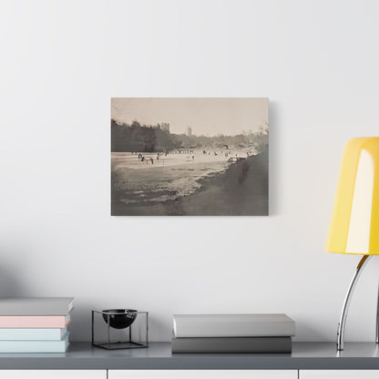 Central Park Satin Canvas Stretched