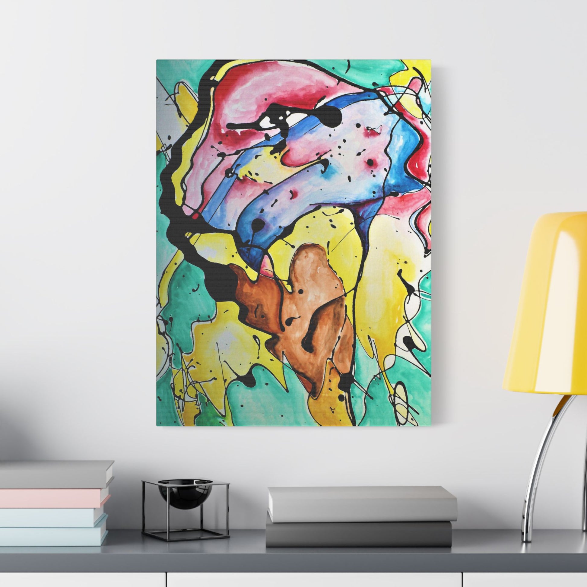 3rd Eye Sundae Satin Canvas Stretched - Kia Day Design