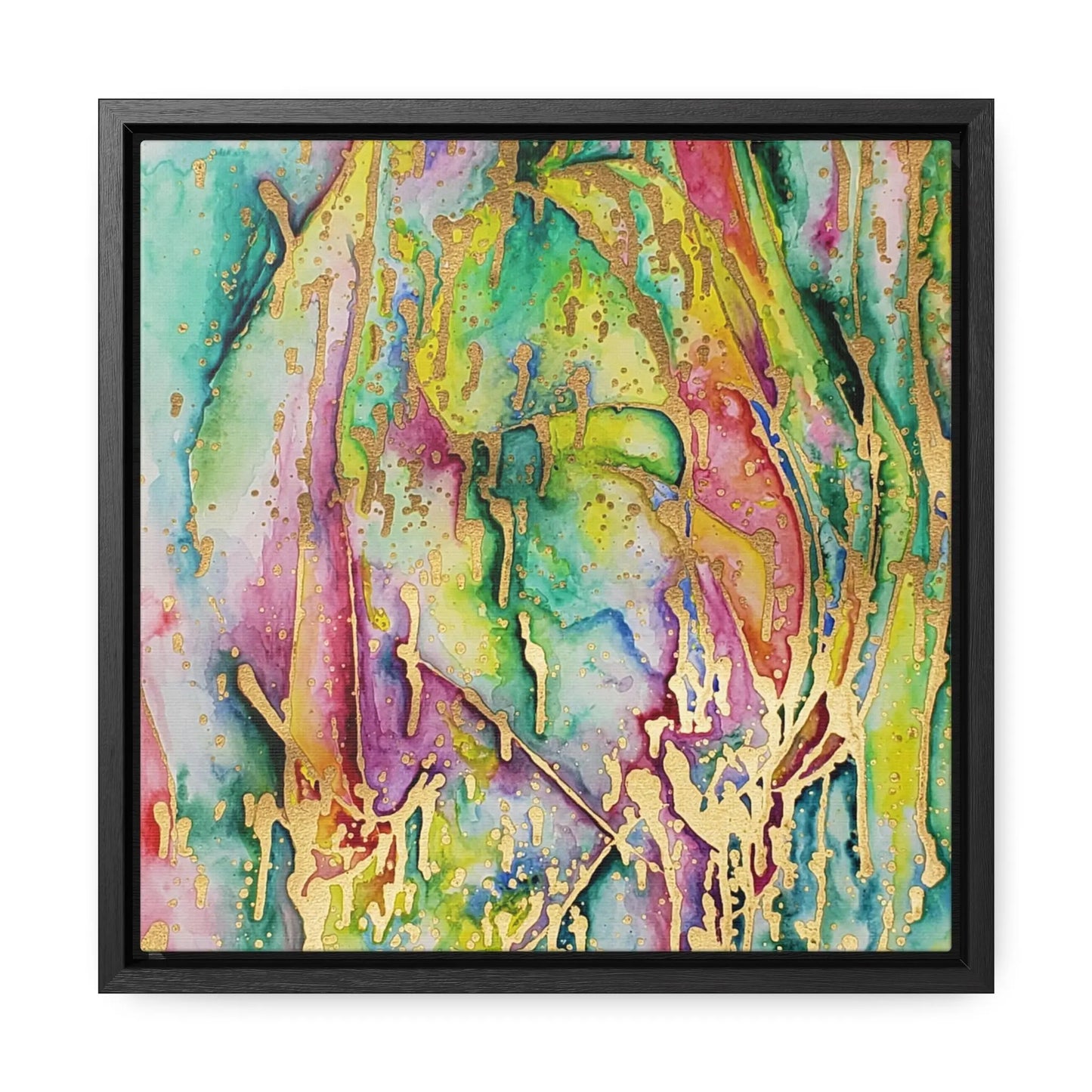 Acid Face Gallery Canvas Wraps, Square Frame 12″ x 12″ Premium Gallery Wraps (1.25″)