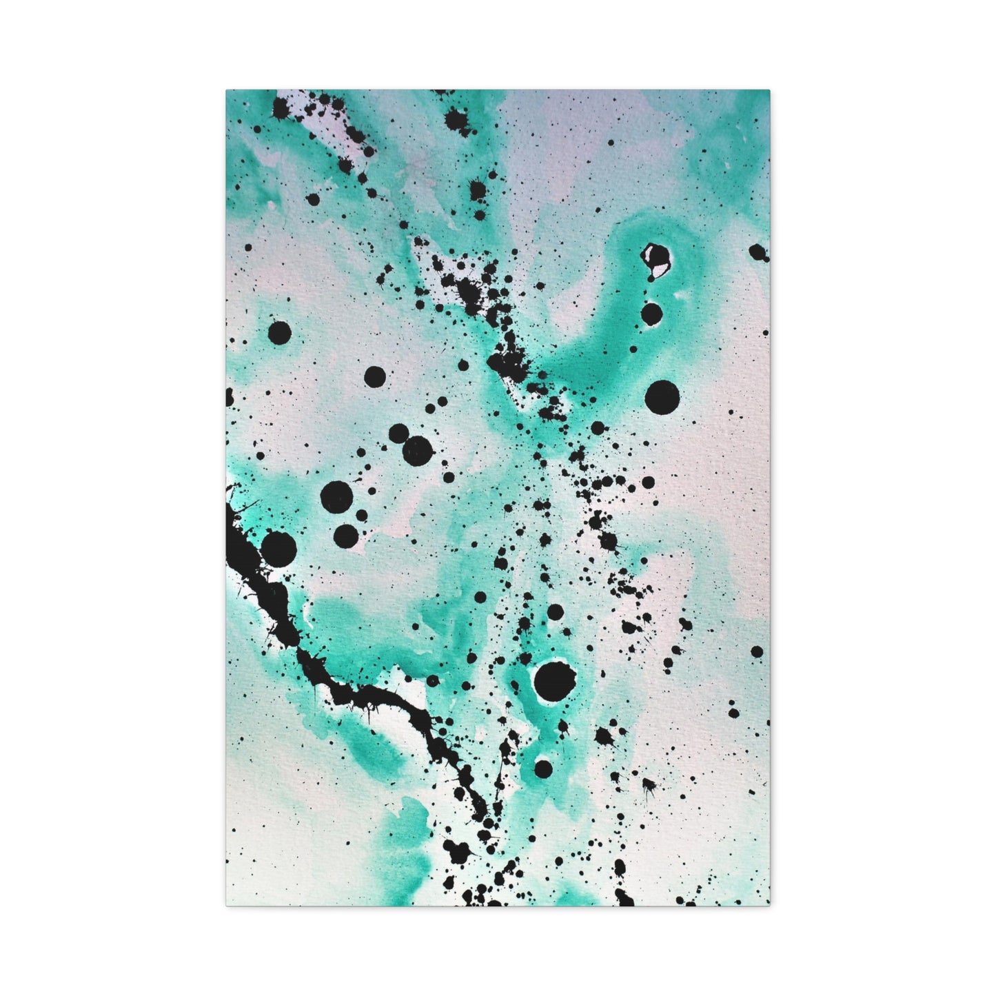 Teal Burst Canvas Gallery Wraps