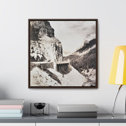 Golden Gate Canyon Colorado Gallery Canvas Wraps Square Frame 20″ x 20″ Premium Gallery Wraps (1.25″) Walnut