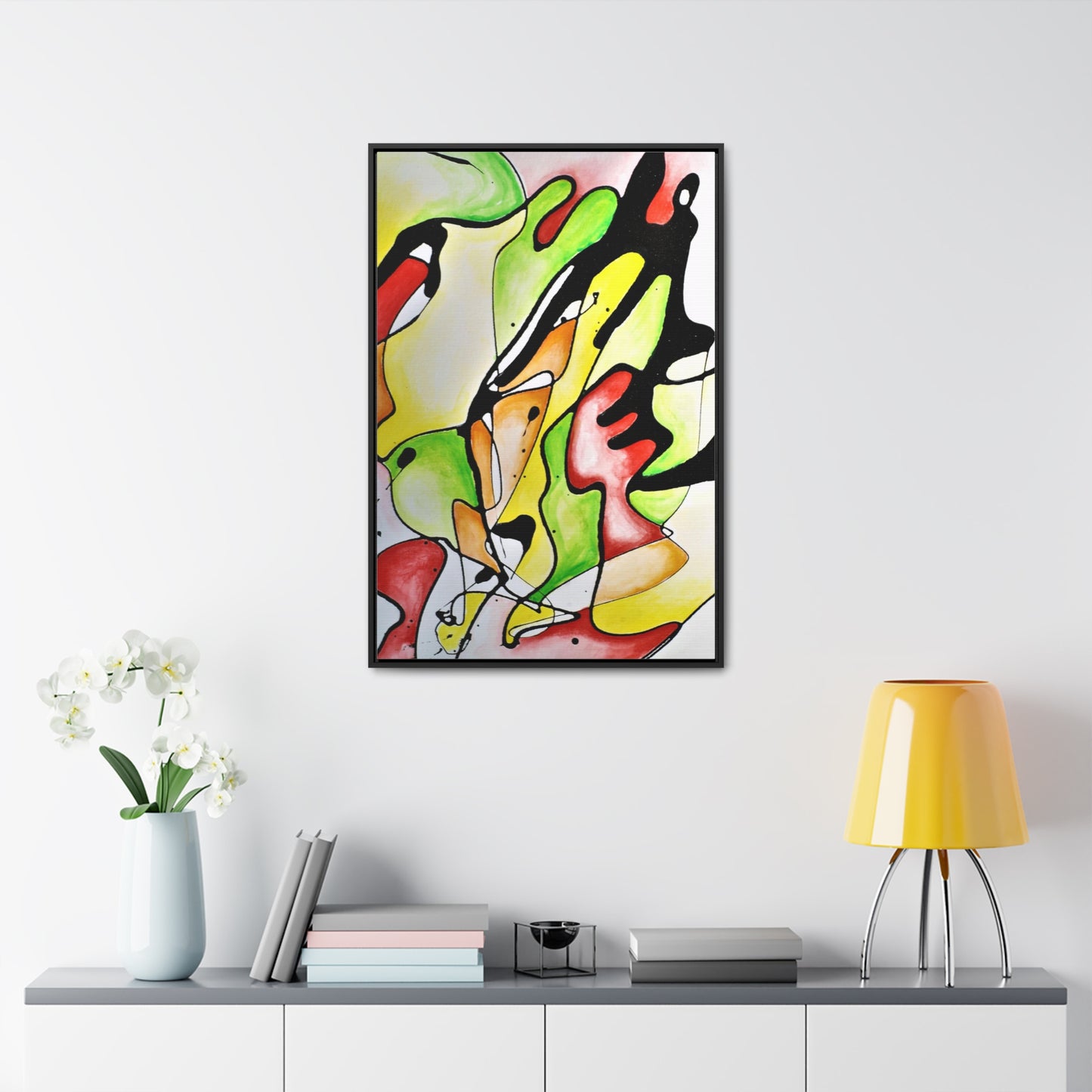 Red Mushroom Gallery Canvas Wraps, Vertical Frame