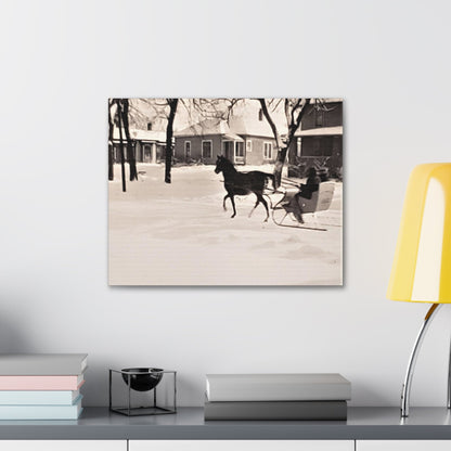 Carriage Ride Canvas Gallery Wraps 20″ x 16″ 1.25"