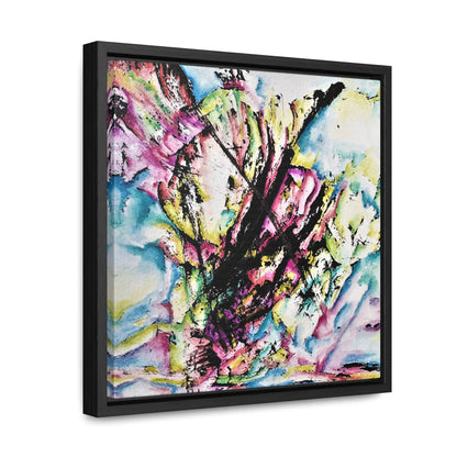 Kitty In Space Gallery Canvas Wraps, Square Frame