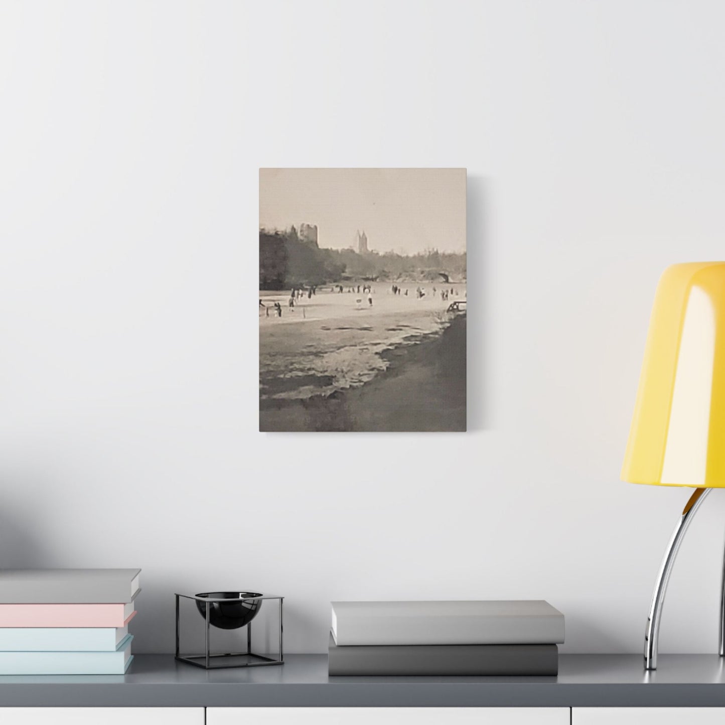 Central Park Satin Canvas Stretched