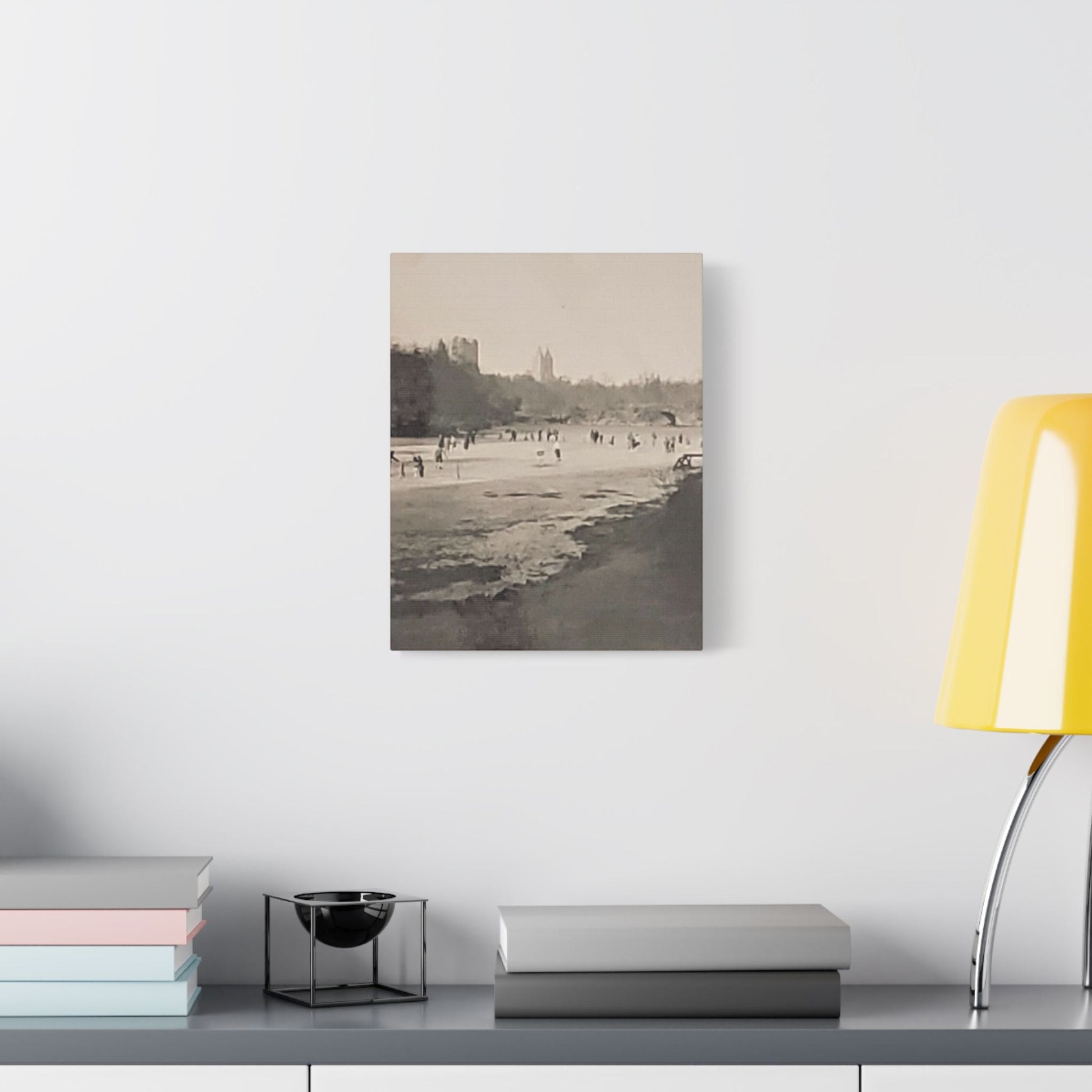 Central Park Satin Canvas Stretched