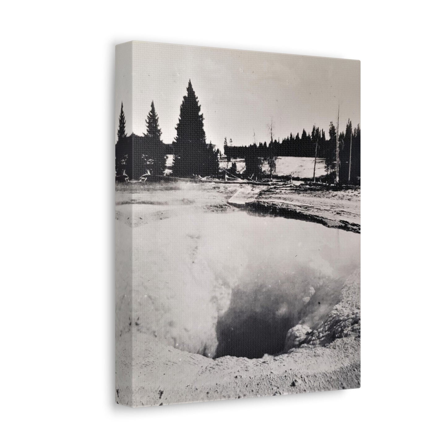 Morning Glory Pool Yellowstone Stretched Canvas