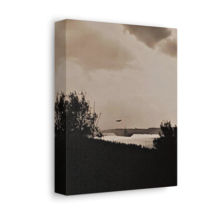 Navy Day New York October 27th 1945 Plane Stretched Canvas