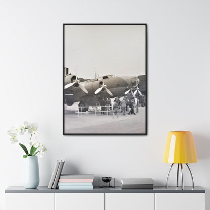 Boeing B-17 Bomber Gallery Canvas Wraps Vertical Frame 30″ x 40″ 1.25" Black
