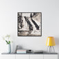 Gibbon Falls Yellowstone Gallery Canvas Wraps Square Frame 30″ x 30″ Premium Gallery Wraps (1.25″) Black