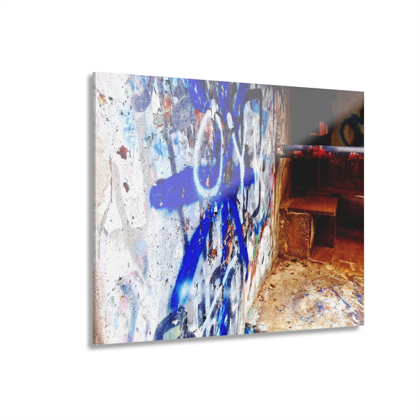 Graffiti Urban Photo Acrylic Print — French Cleat Hanging - - Home Decor