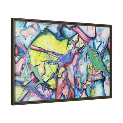 Alien Abstract Colorful Framed Canvas Art - Kia Day Design