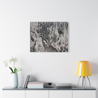 Cleopatras Needle Satin Canvas Stretched