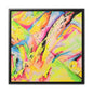 Neon Fire Gallery Canvas Wraps, Square Frame 16″ x 16″ Premium Gallery Wraps (1.25″)